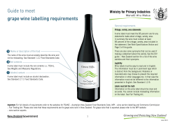Guide to meet grape wine labelling requirements