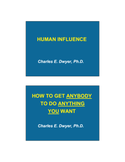 Dwyer - Human Influence
