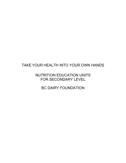 takeyour health into your own hands nutrition