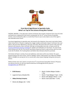 From Barrel-‐Aged Brews to Specialty Casks: What`s on Tap for the