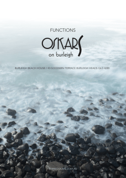 functions - Oskars on Burleigh