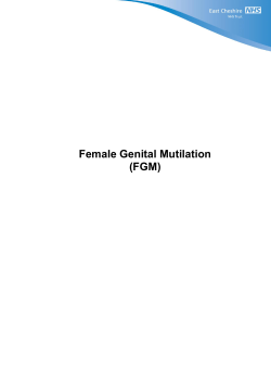 Female Genital Mutilation (FGM)