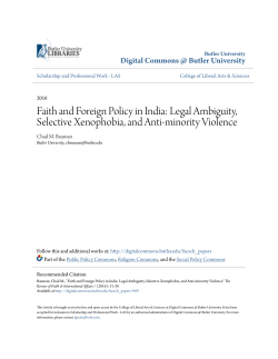 Legal Ambiguity, Selective Xenophobia, and Anti