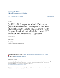 Ar-40/Ar-39 Evidence for Middle Proterozoic (1300