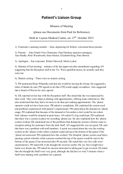 LMC PPG Minutes 271015 - Layton Medical Centre