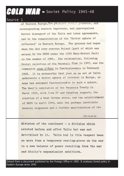 COLD WAR - The National Archives