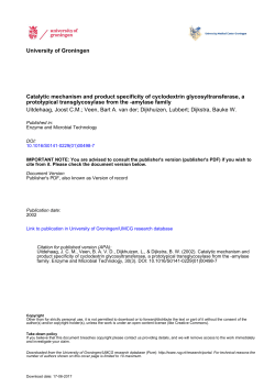 Catalytic mechanism and product specificity of cyclodextrin