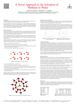A Novel Approach to the Solvation of Methane in Water
