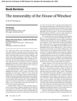 The immorality of the House of Windsor