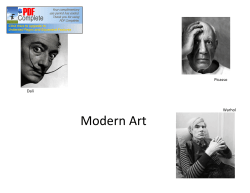 Cubism, Fauvism, Dada, etc