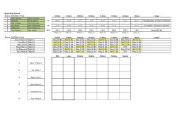 Saturday Games Men`s 50/55/60+ Pool 1 2 3 4 5 6 Men`s 50/55/60+