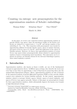 Counting via entropy: new preasymptotics for the approximation