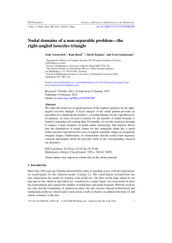 Nodal domains of a non-separable problem---the right