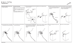 4 Insert the trip lever arm through the hole in the tank
