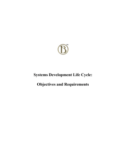 Systems Development Life Cycle: Objectives and
