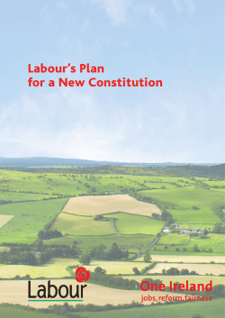 Labour`s Plan for a New Constitution