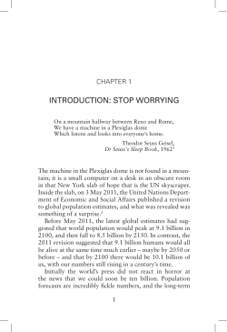 Extract of Chapter 1 from Population 10 Billion by Danny Dorling