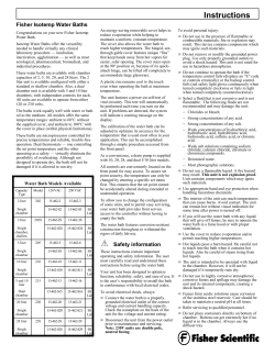 Fisher Isotemp Water Baths