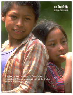Combating Malnutrition in Guatemala through the