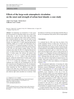 Effects of the large-scale atmospheric circulation on the