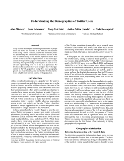 Understanding the Demographics of Twitter Users