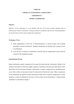 1. Study applications of first law of thermodynamics to