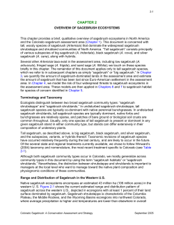 Chapter 2 - Overview of Sagebrush Ecosystems
