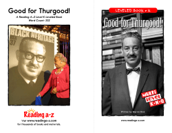 Good for Thurgood!