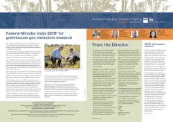 From the Director - Samford Ecological Research Facility