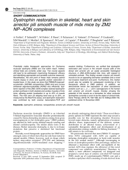 Dystrophin restoration in skeletal, heart and skin arrector pili smooth