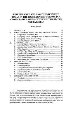 surveillance and law enforcement: tools in the fight