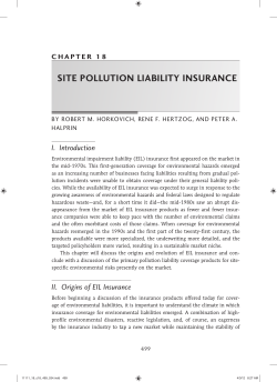 Site Pollution Liability Insurance