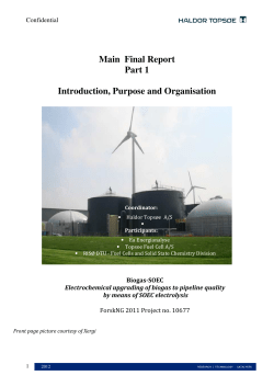 Biogas SOEC - Ea Energianalyse a/s