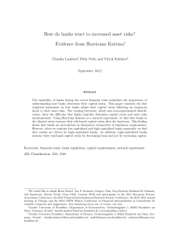 How do banks react to increased asset risks? Evidence