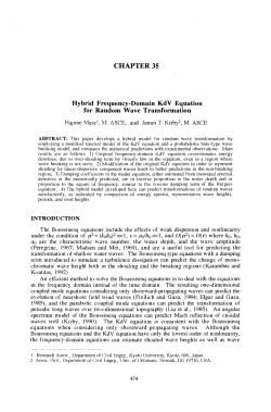 CHAPTER 35 Hybrid Frequency-Domain KdV Equation for Random