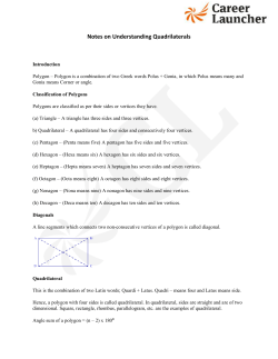 Notes on Understanding Quadrilaterals