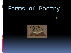 Structure of Poetry