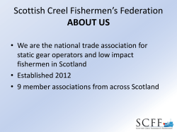 Scottish Creel Fishermen`s Federation ABOUT US