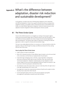 Development, adaptation and resilience? - TILZ