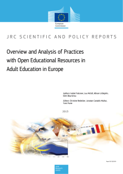 Overview and analysis of practices with open educational resources
