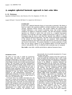 A complete spherical harmonic approach to luni