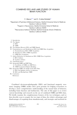 combined eeg and fmri studies of human brain