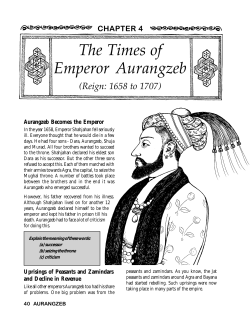 The Times of Emperor Aurangzeb