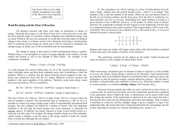 Bond Breaking and the Heat of Reaction