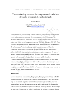 The relationship between the compressional and shear