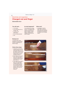Charged rod and finger - Science on Stage Ireland