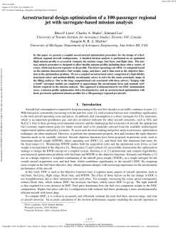 Aerostructural design optimization of a 100