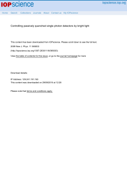 Controlling passively quenched single photon