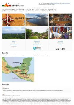 Beyond the Mayan World - Day of the Dead Festival Departure