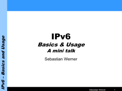 IPv6 Introduction